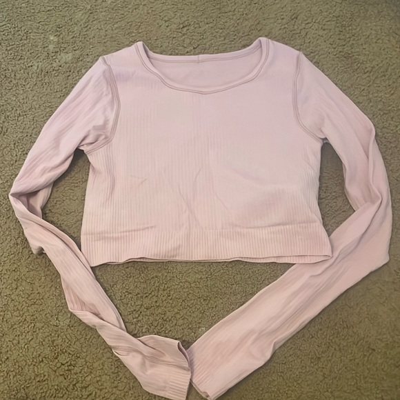 Lululemon ebb to street long sleeve in Rose Blush *not sold anymore!!* - Picture 1 of 3